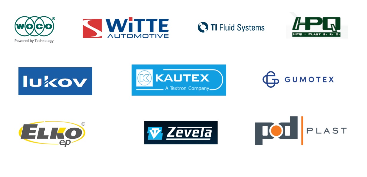 Loga zákazníků společnosti PD Tools